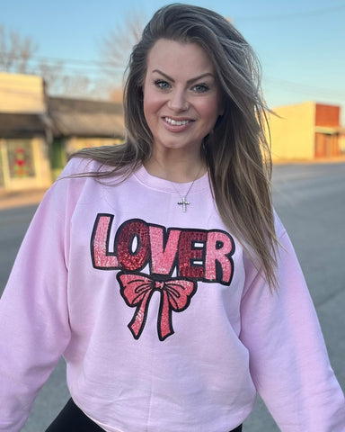 Lover Sequin Patch Sweatshirt