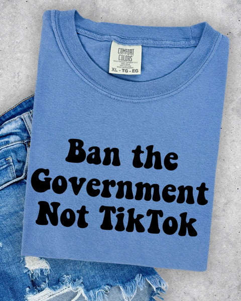 Ban The Govnt TSHIRT - SHIPS 1-2 DAYS