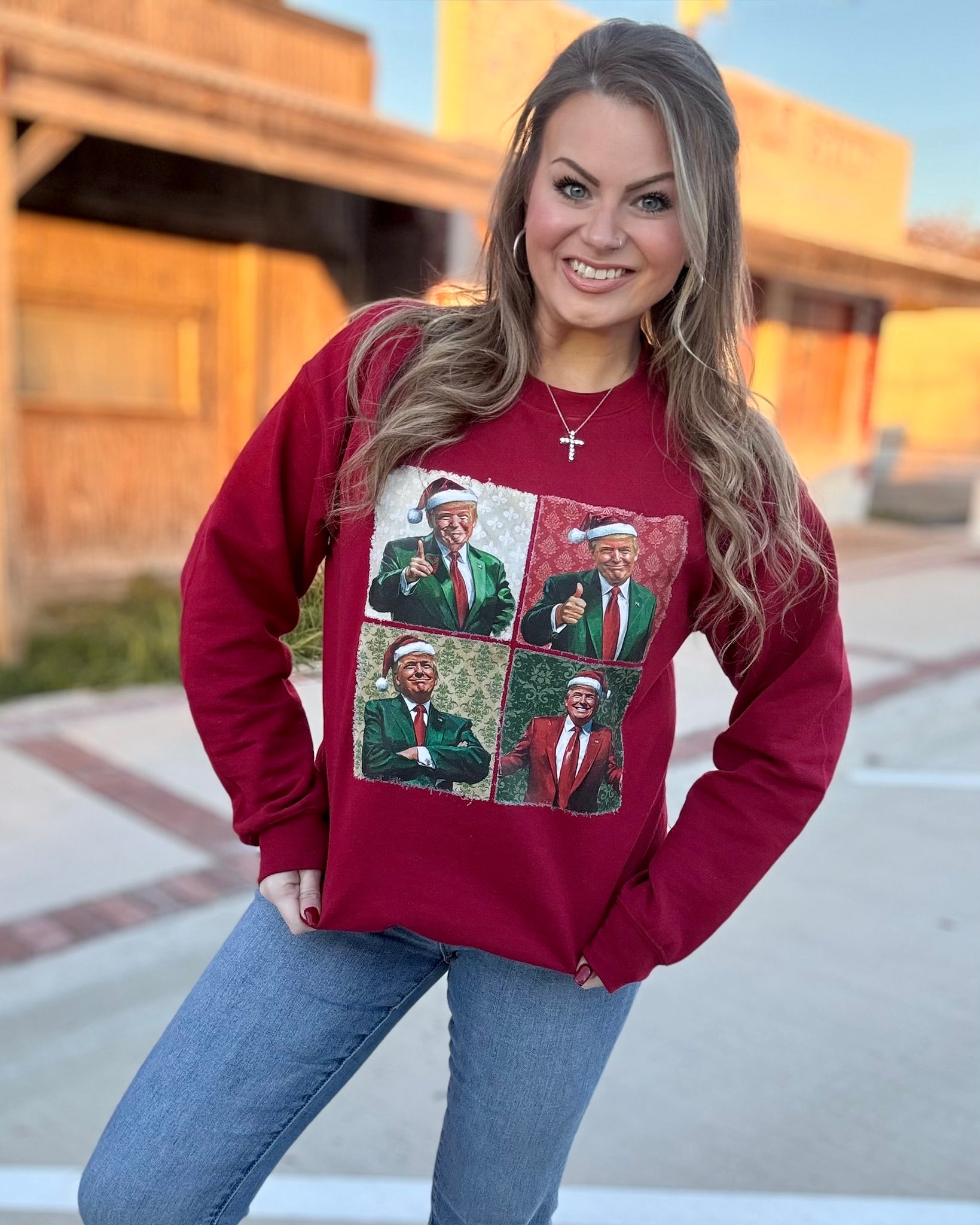 Santa Clause Trump Sweatshirt