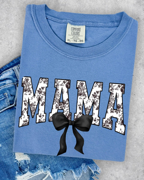 Mama Toile Black Bow TSHIRT