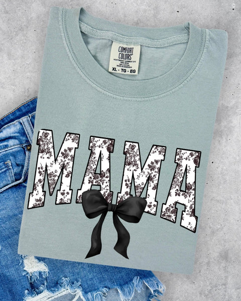 Mama Toile Black Bow TSHIRT