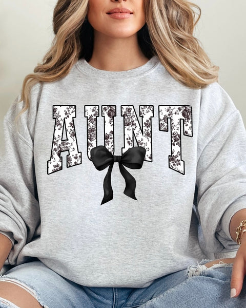 Nick Name Black Bow Sweatshirt