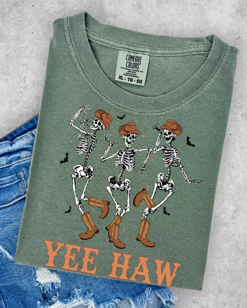 Yew Haw Skellie Cowboys Tshirt