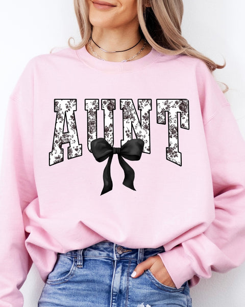 Nick Name Black Bow Sweatshirt