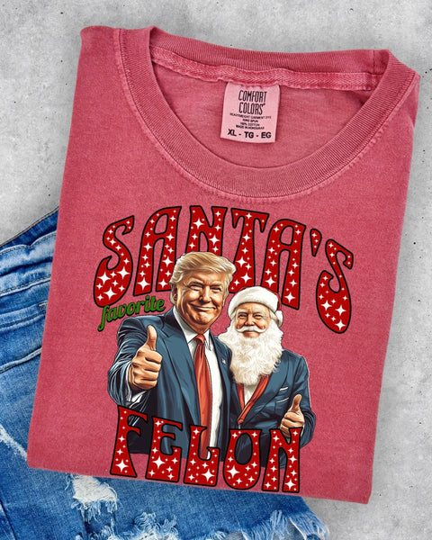 Santa’s Favorite Felon TSHIRT