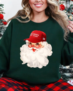 Santa Maga Hat Sweatshirt