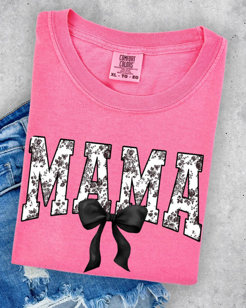 Mama Toile Black Bow TSHIRT