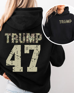 Camo Trump 47 Sleeve Options