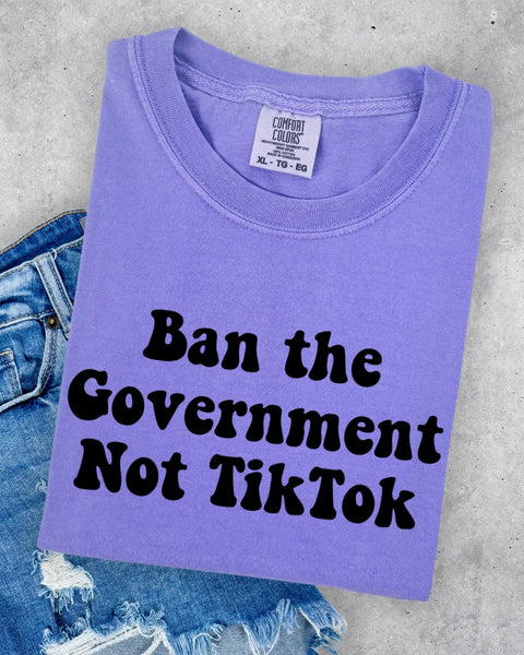 Ban The Govnt TSHIRT - SHIPS 1-2 DAYS