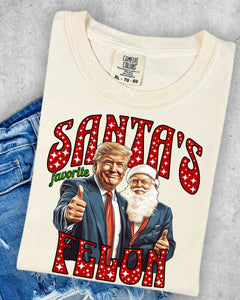 Santa’s Favorite Felon TSHIRT