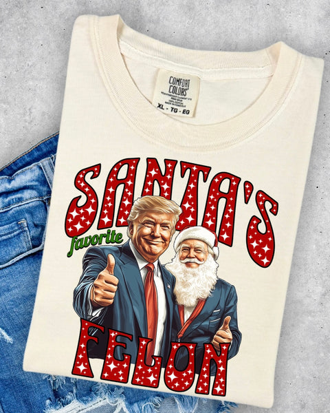 Santa’s Favorite Felon TSHIRT