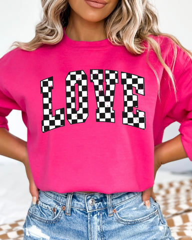 Love Checker Sweatshirt