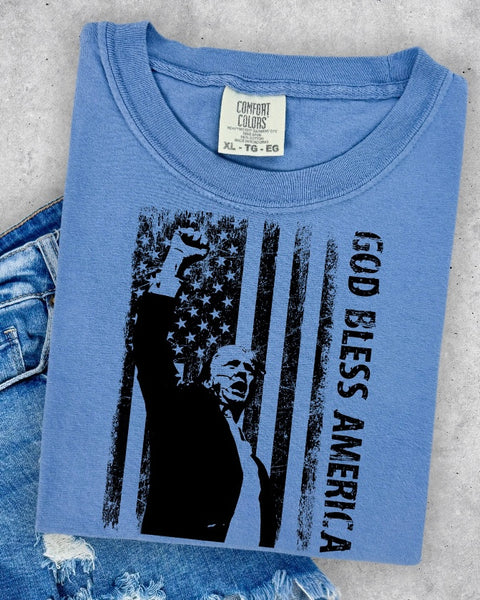 Gold Bless America Tshirt