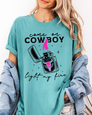 Cowboy Light My Fire Tshirt