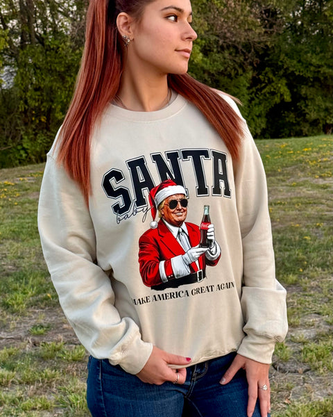 Santa Baby Maga Sweatshirt