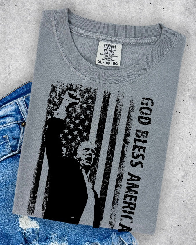 Gold Bless America Tshirt