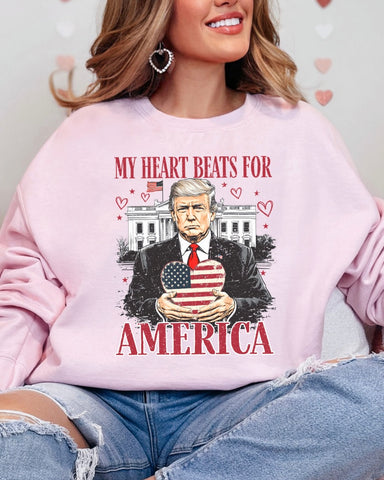 My Heart Beats for America Sweatshirt