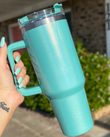 Teal 40 oz Sublimation Tumbler