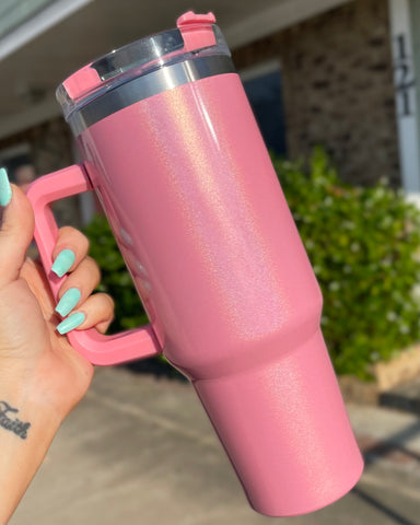 Light Pink 40 oz Sublimation Tumbler