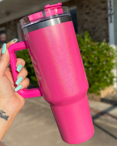 Hot Pink 40 oz Sublimation Tumbler