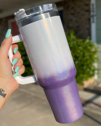 Purple Ombre 40 oz Sublimation Tumbler