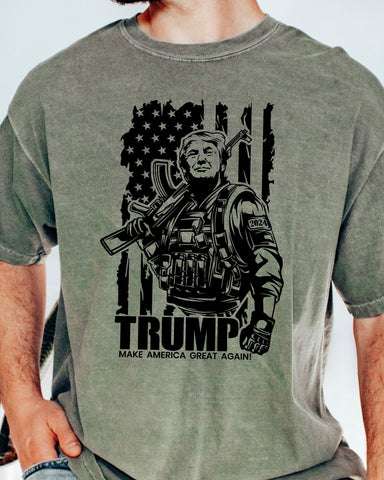 Trump Armed - Black Transfer